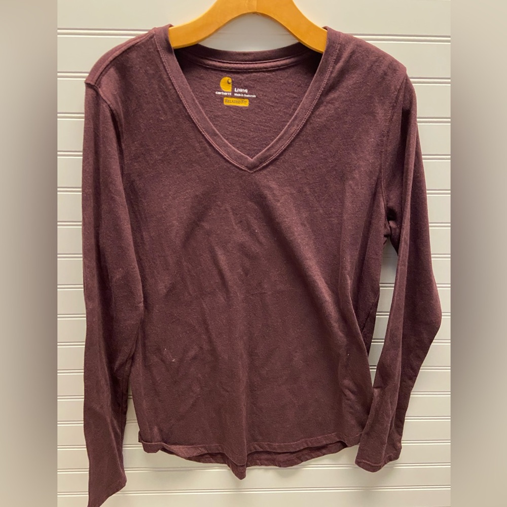 Carhart Loose Fit V Neck Long Sleeve Tee